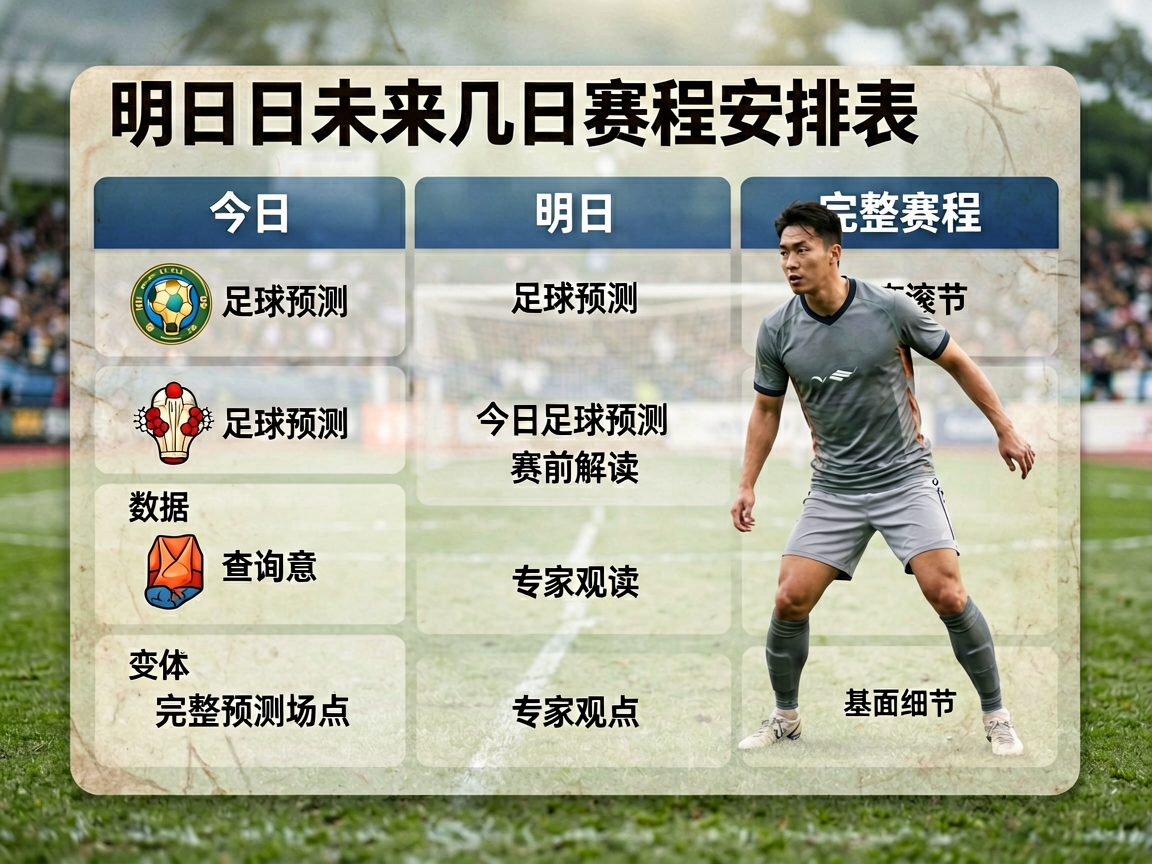 明日及未来几日赛程安排表